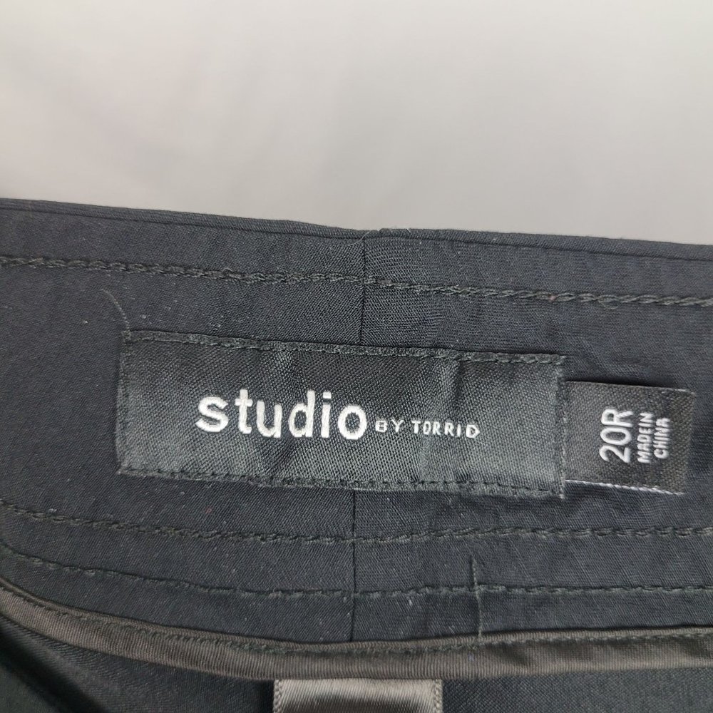 Studio By Torrid Trouser Boot Stretch Work Black … - image 5